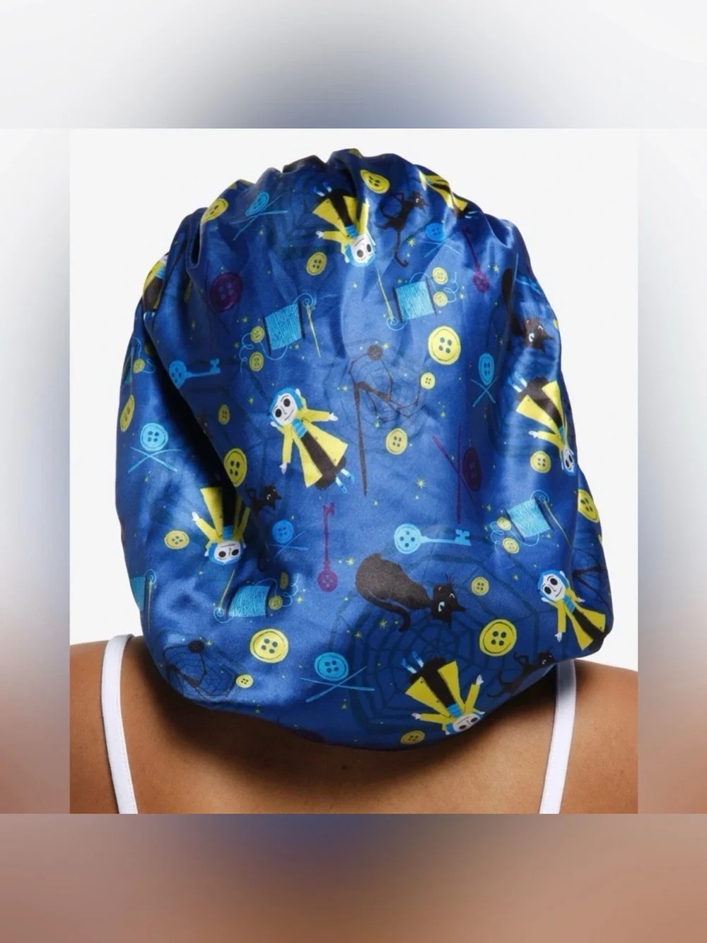 Coraline Reversible Sleep Cap Bonnet- New